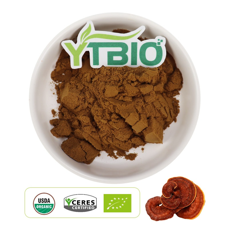 Preço em grande quantidade de pó de extrato de cogumelo reishi natural polissacarídeos