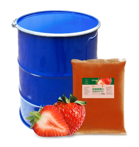 Suco de Morango Concentrado Congelado Premium para Uso Industrial - Sabor Natural, Sem Aditivos