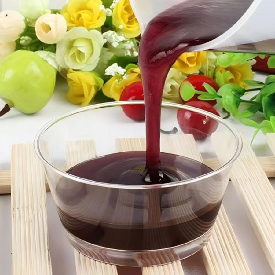 Suco concentrado de mirtilo premium em grande quantidade, sem aditivos e rico em vitaminas