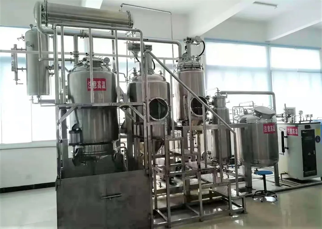 100L SS304 Máquina de Extração por Destilação a Vapor de Óleo Essencial Fitoterápico Botânico de Pequena Capacidade em Escala de Laboratório