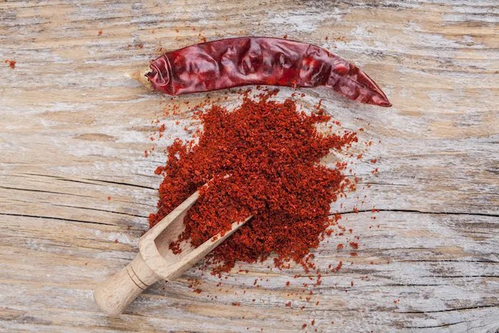 Distribuidor de Pimenta Seca Vegetal Pimenta Vermelha em Pó Especiarias Flocos