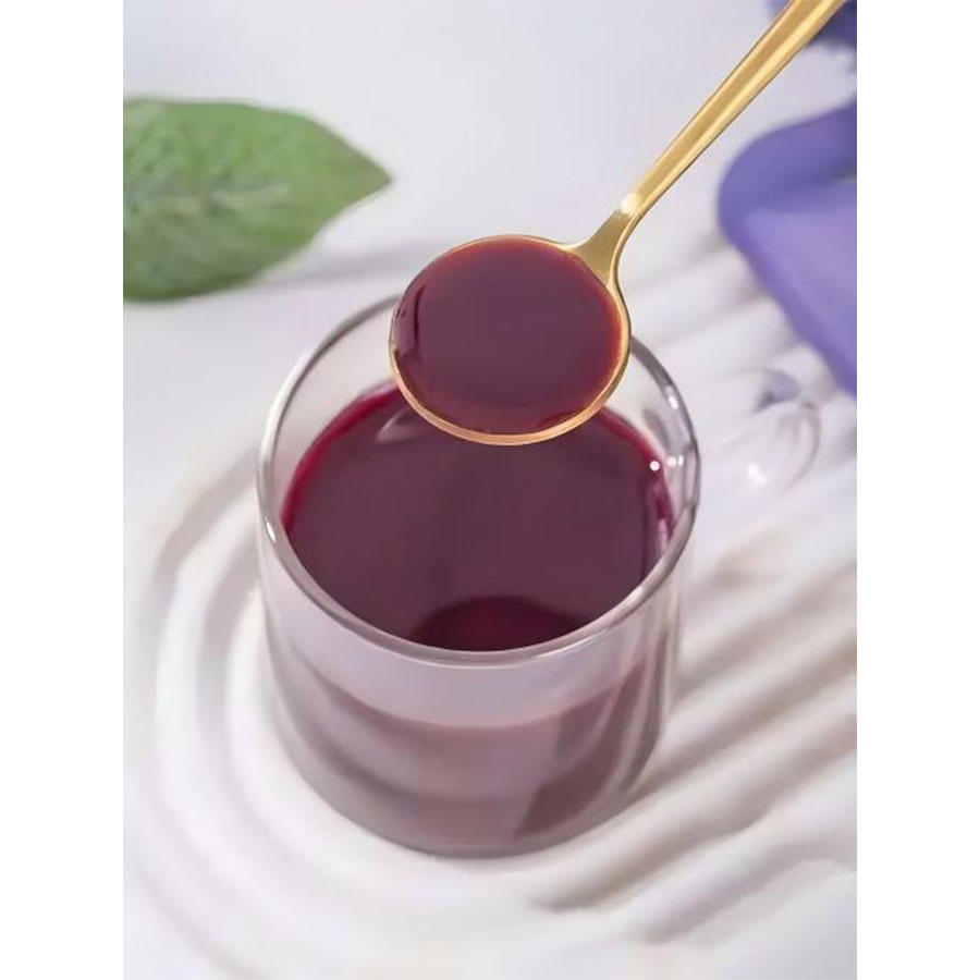 Suco concentrado de mirtilo premium em grande quantidade, sem aditivos e rico em vitaminas