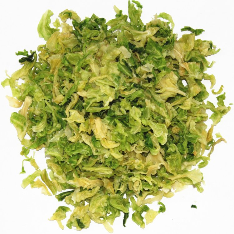 Vegetais desidratados e flocos de repolho desidratados