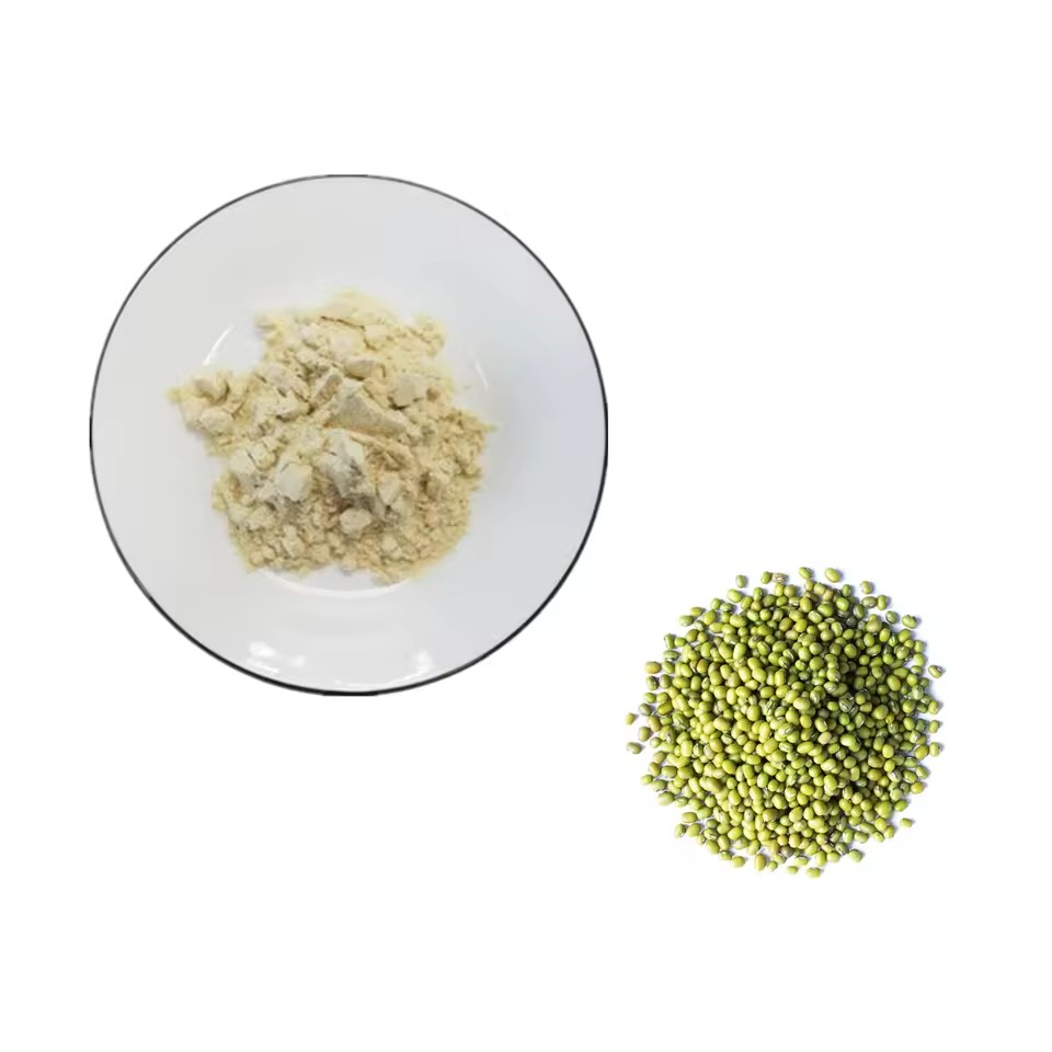 Proteína Peptídica Natural de Feijão Mungo Hidrolisado em Pó de Feijão Verde de Alta Qualidade 100%