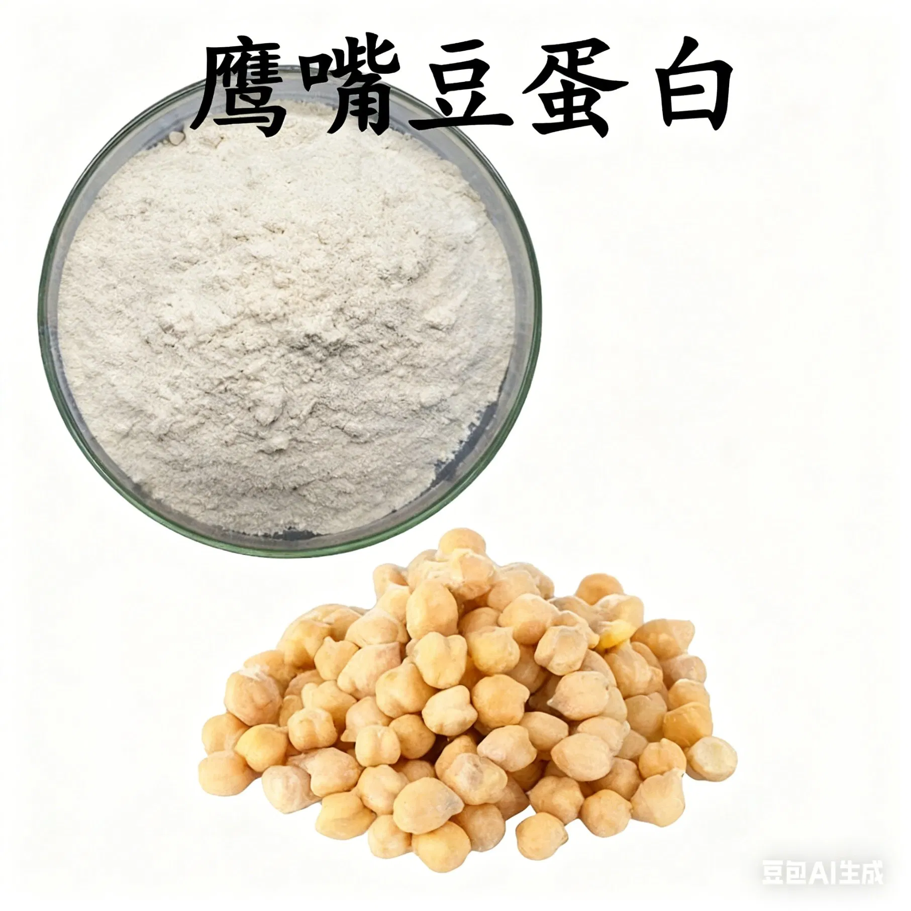 Pó de proteína de grão-de-bico com o melhor preço e ingredientes nutricionais de alta qualidade para alimentos como carne à base de plantas, bebidas proteicas e substitutos de refeição