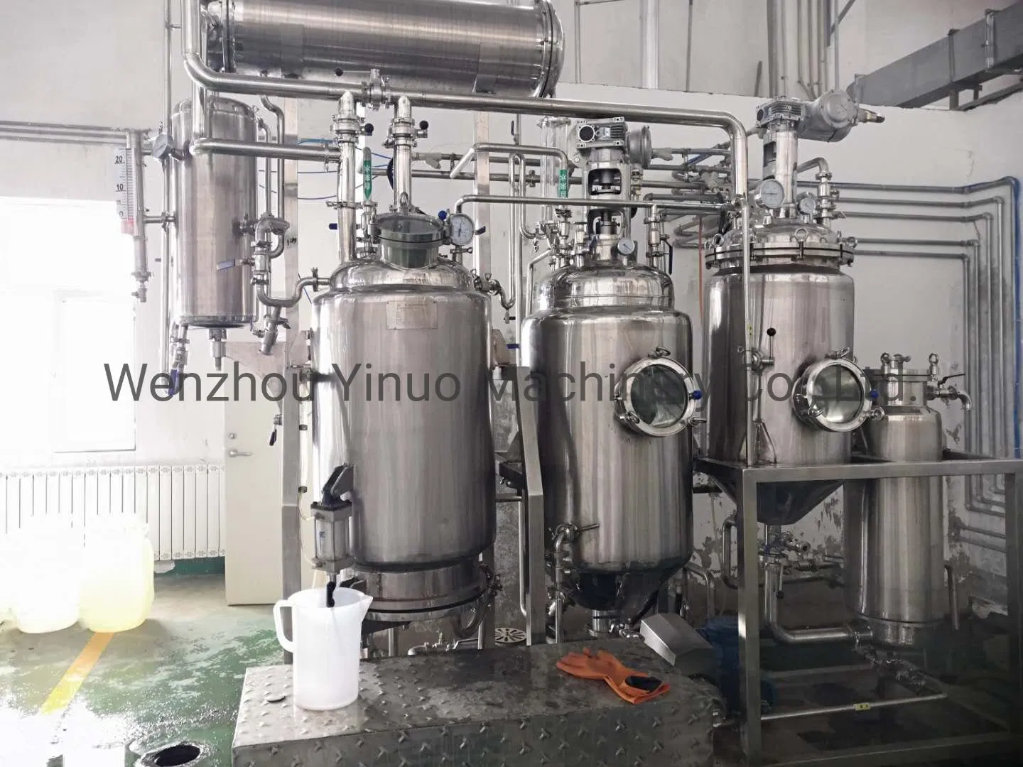 100L SS304 Máquina de Extração por Destilação a Vapor de Óleo Essencial Fitoterápico Botânico de Pequena Capacidade em Escala de Laboratório