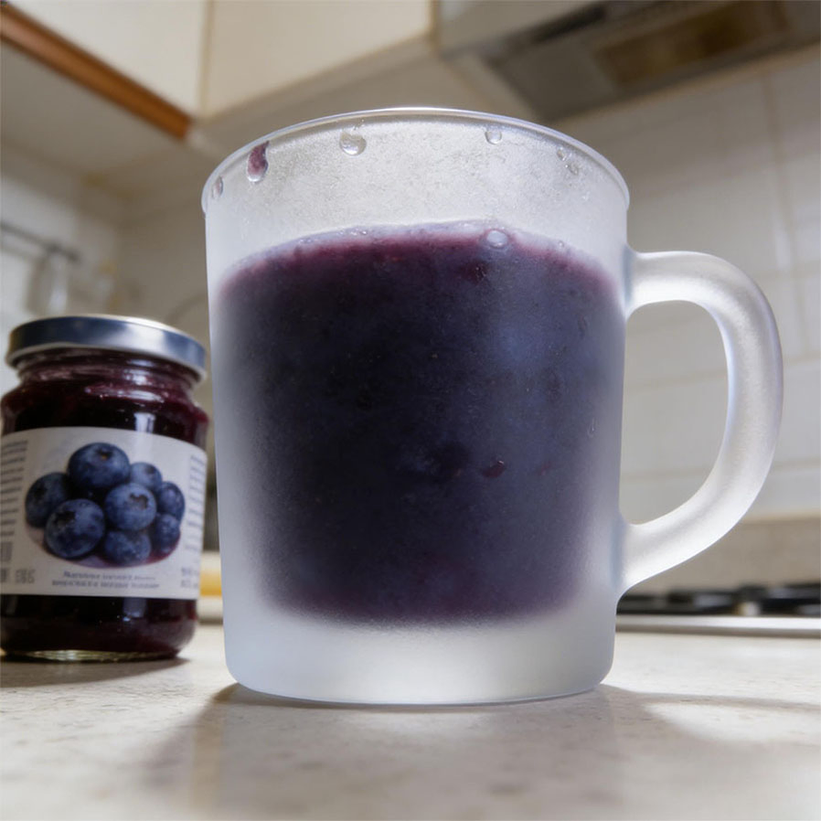Suco concentrado de mirtilo fresco colhido a frio e orgânico em grande quantidade