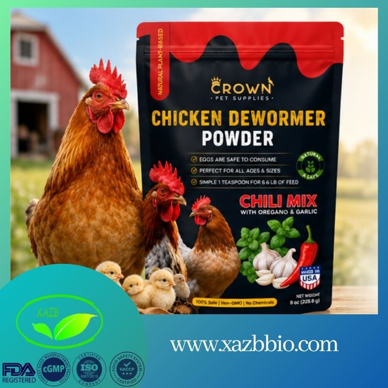 Fabricante OEM da China Pó Vermífugo para Frango Controle Herbal de Parasitas