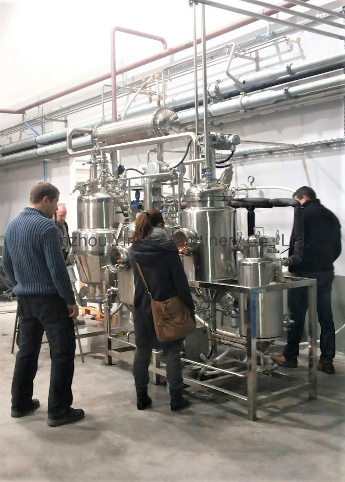 100L SS304 Máquina de Extração por Destilação a Vapor de Óleo Essencial Fitoterápico Botânico de Pequena Capacidade em Escala de Laboratório
