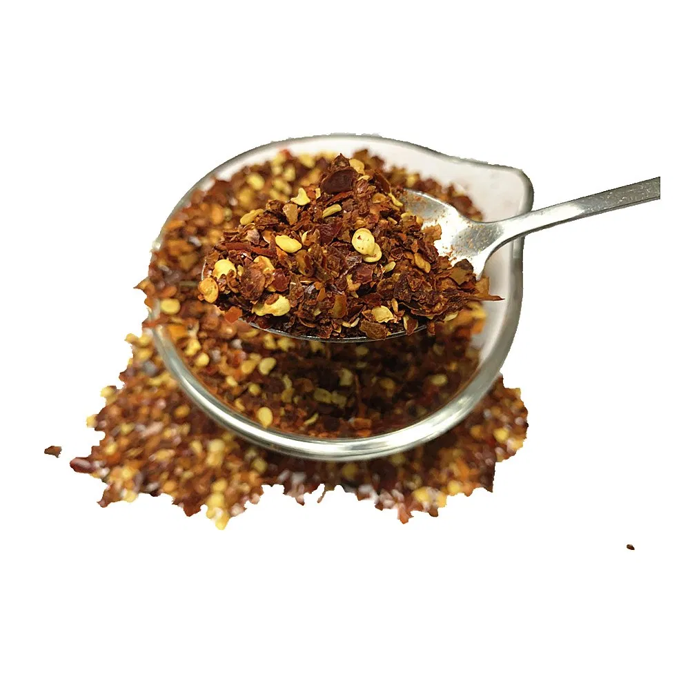 Pó de pimenta de vegetais desidratados e flocos de pimenta para cozinhar lanches e temperos