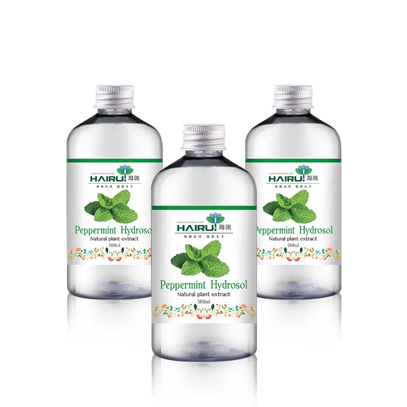 Água de Hortelã-Pimenta Orgânica Pura Extrato Natural de Planta Hidrossol de Hortelã-Pimenta para Cuidados com a Pele