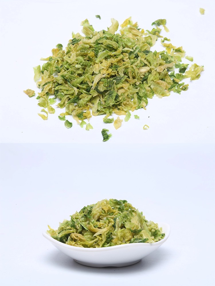 Vegetais desidratados e flocos de repolho desidratados