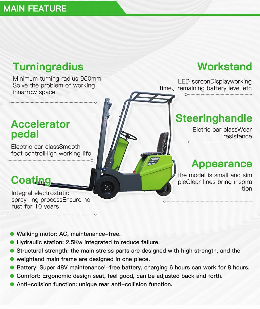 Electric Forklift View