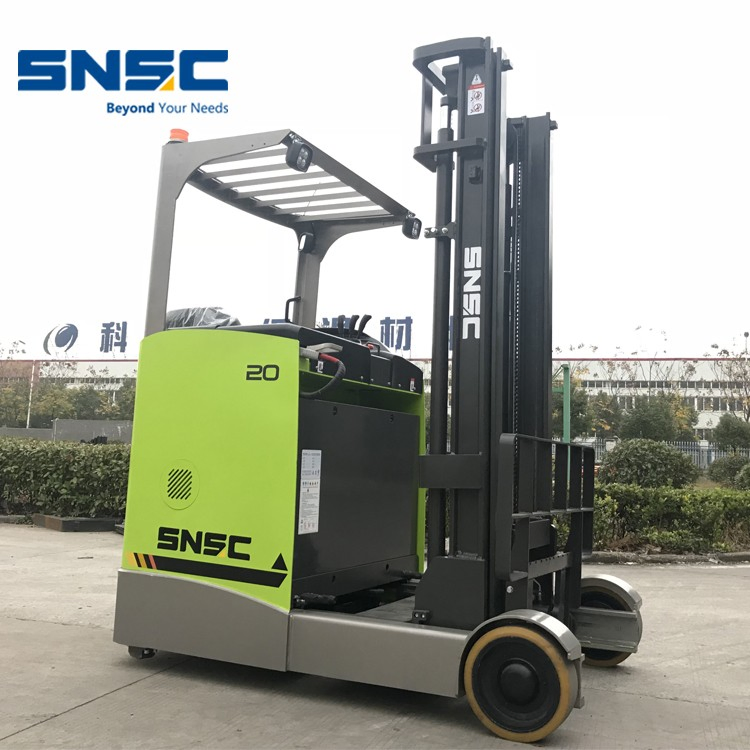 New Seat Multi-Directional Pallet Reach Forklift 1.5 Ton 2ton Full Electric Reach Stacker Truck for Sale