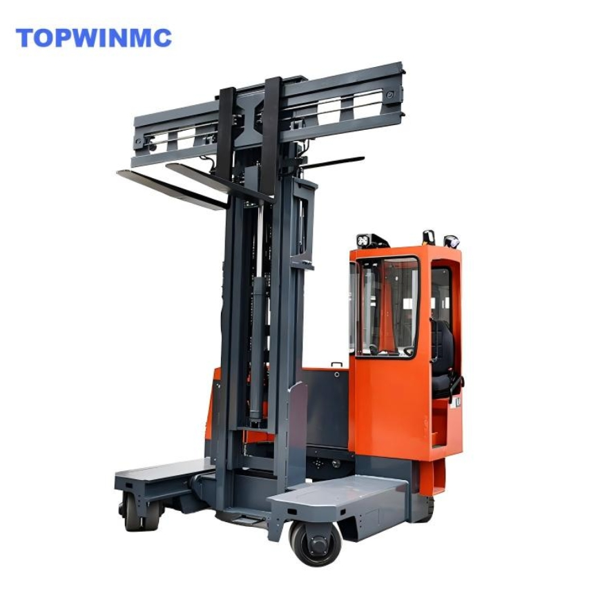 Manufacturers Multi-Directional Electric Side Loader Forklift 2ton 2.5ton 3t 4/4.5/5 Ton with 6-6.5m Stacker