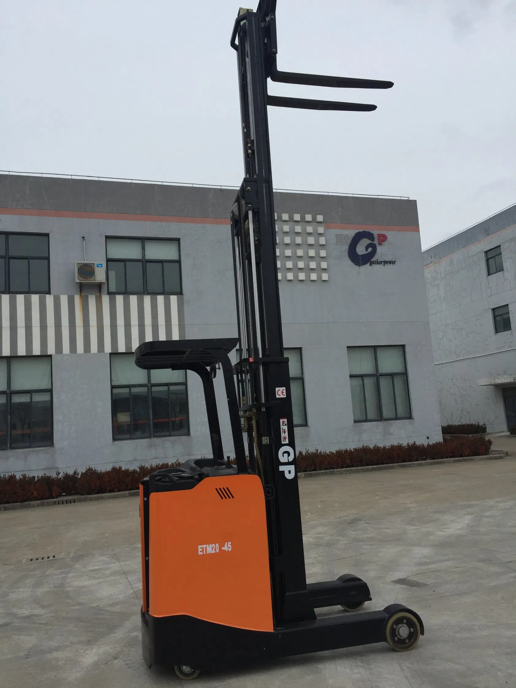 Gp Brand 2ton Electric Reach Truck 4.5m Lift Height Lithium Power Narrow-Aisle Specialist 10% Faster Peration