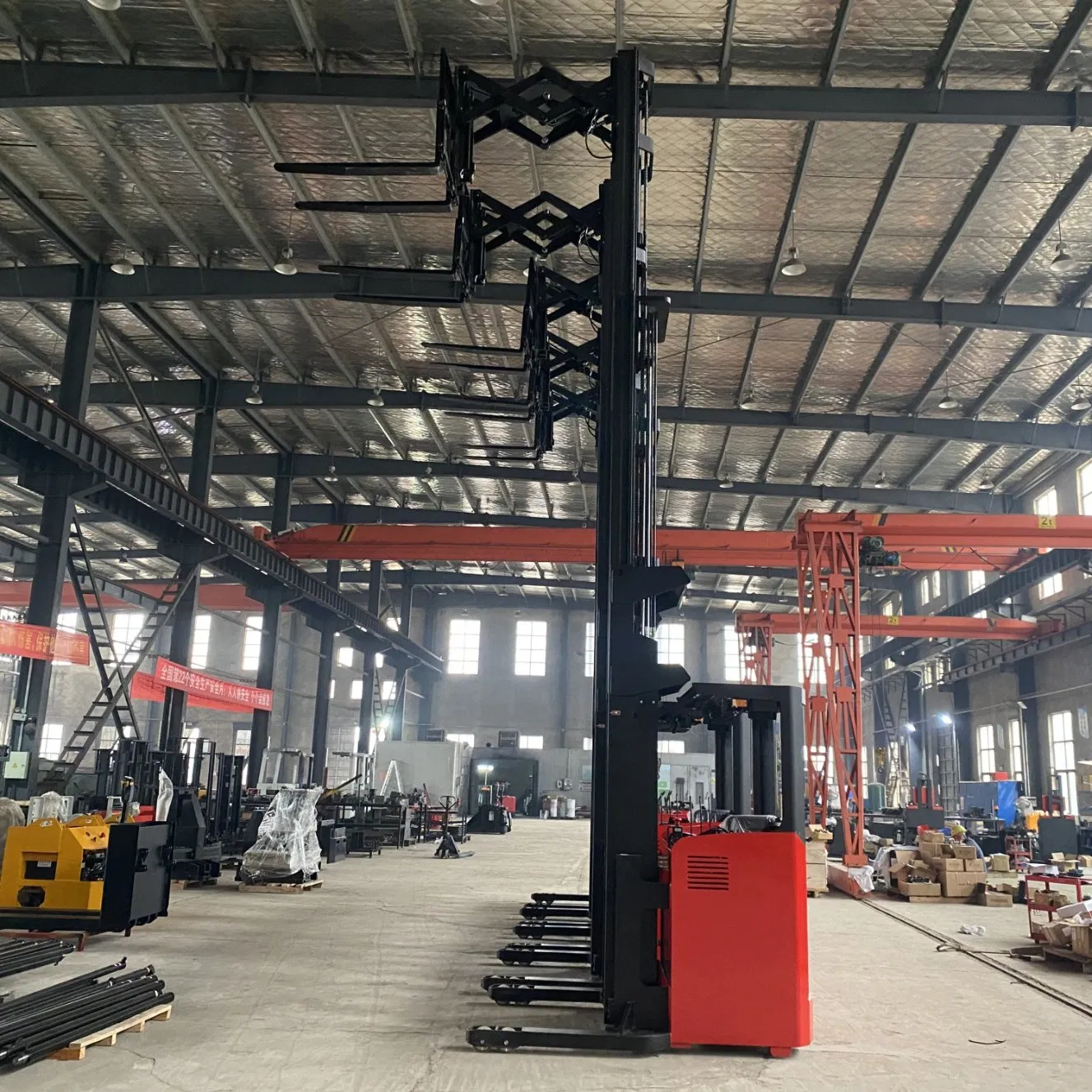 Younglift Cqd 8m 12m Lifting Height Double Deep Scissor Warehouse Reach Truck