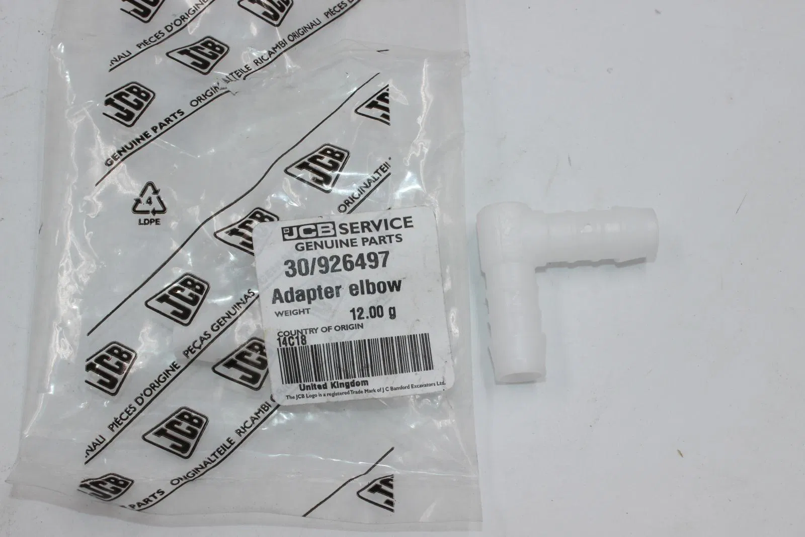 Jcb Spare Part Adapter Elbow Telescopic Handlers of 30/926497