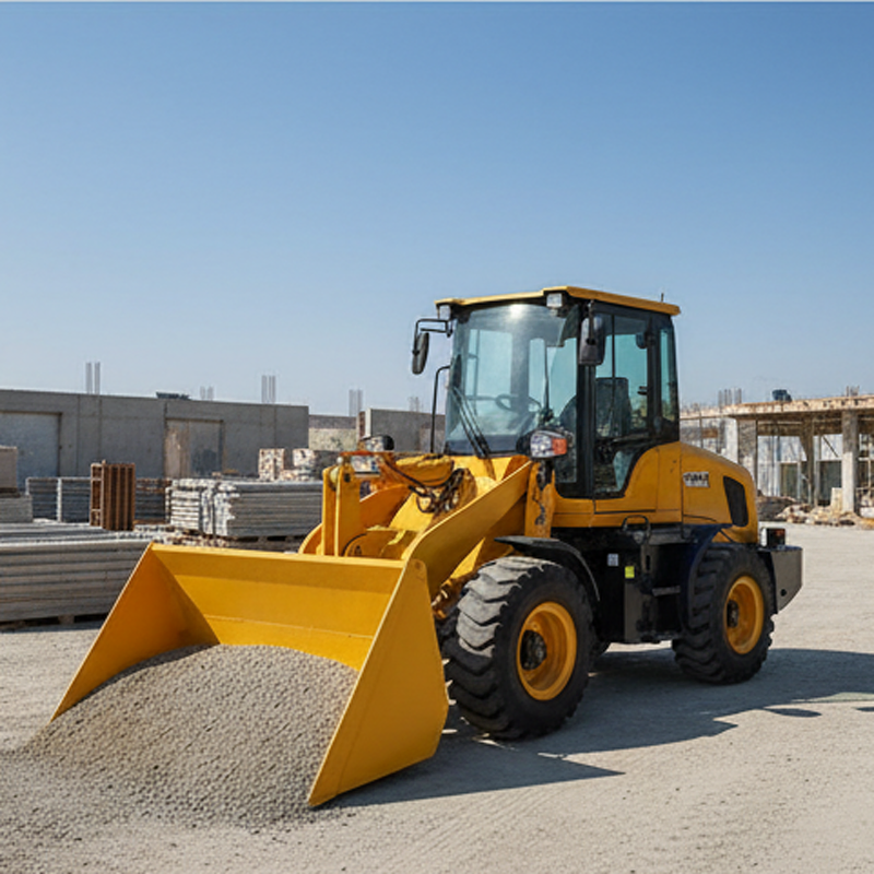 Construction telescopic handler with 7m 3m³ 3tons using in mine construction