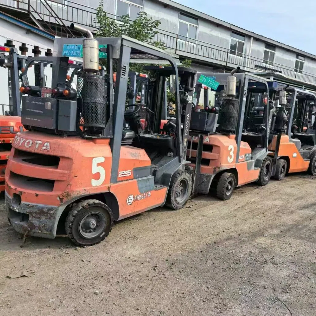 Used Toyota 2.5 Ton Explosion-Proof Forklift Equipped with Three-Stage Mast Height of 4.5 Meters
