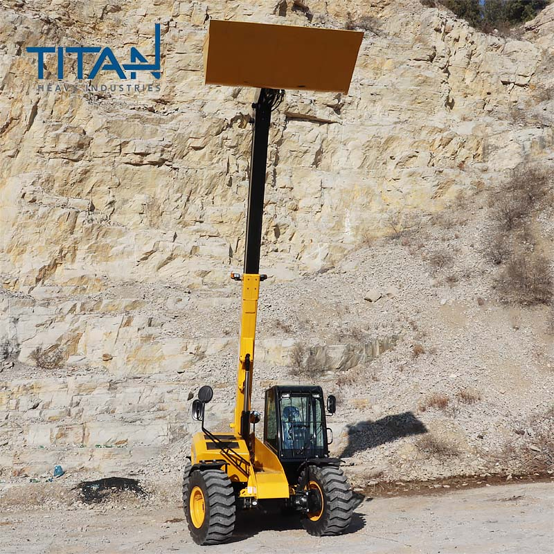 Construction telescopic handler with 7m 3m³ 3tons using in mine construction