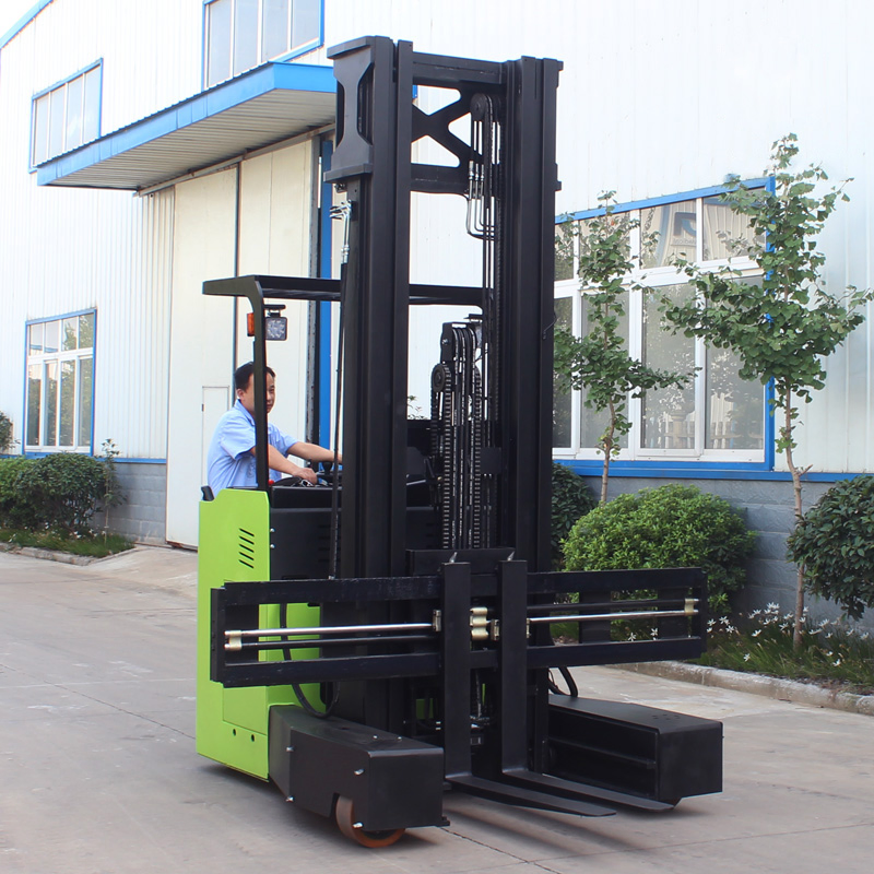 4 Way 2.5ton Multi Directional Electric Reach Forklift Truck with 2 Stage Mast