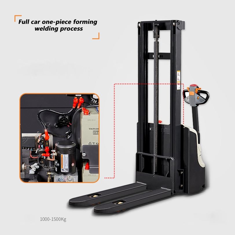 CE CE Certification Electric Forklift Narrow Aisle Battery Electric Stacker Truck