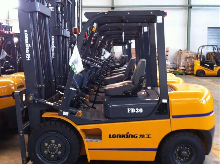 Diesel Forklift Side View