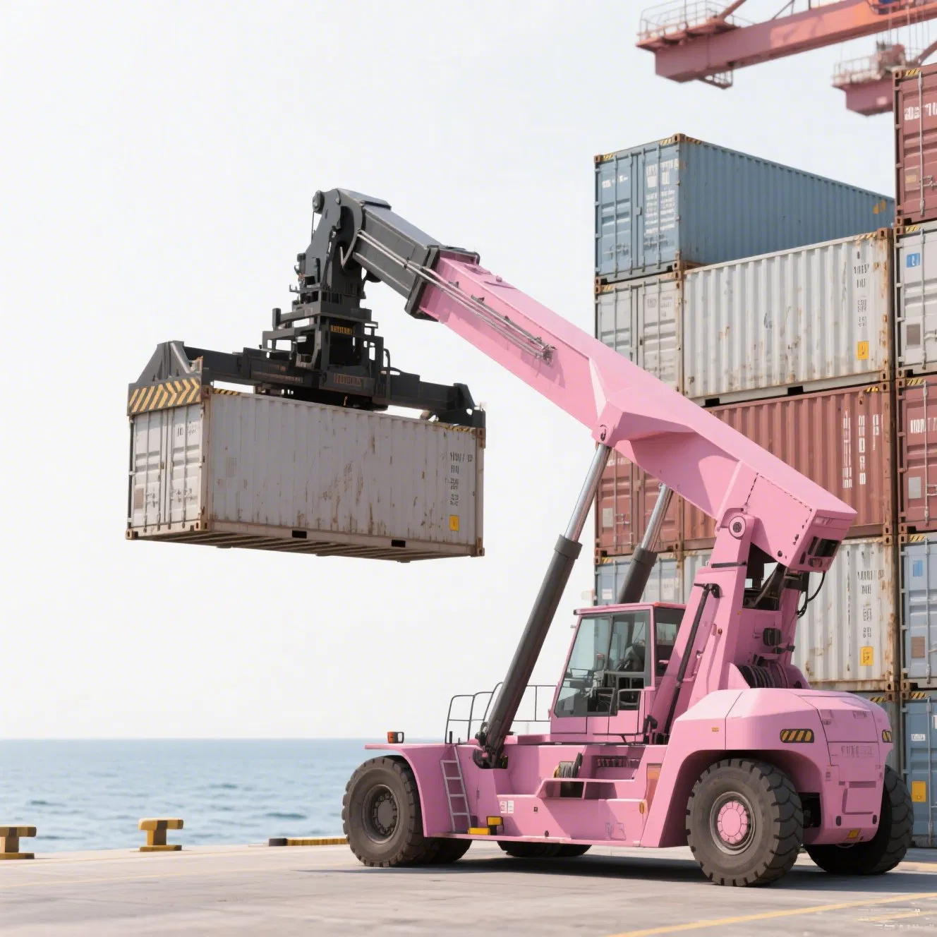 Sdcy90K7h2 9ton Reach Stacker Heavy Container Forklift Empty Container Handler