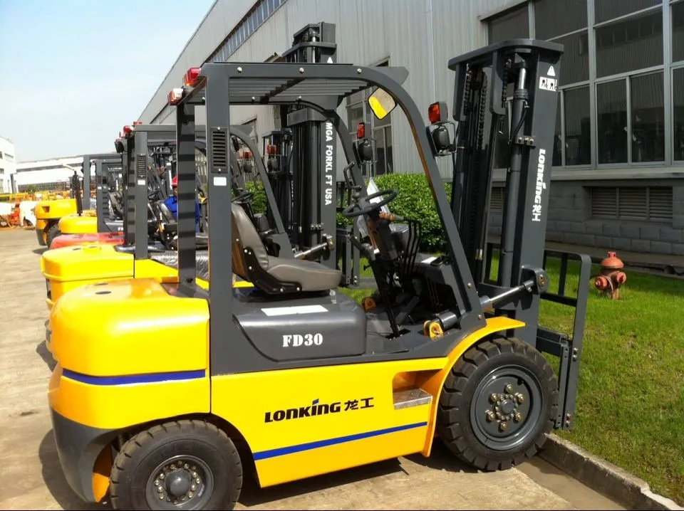 Diesel Forklift Front View