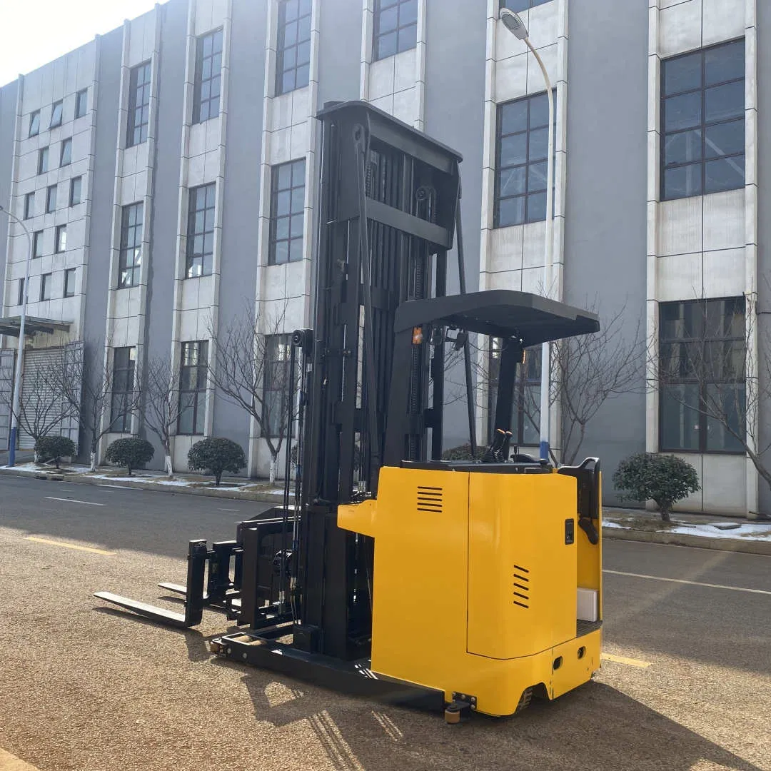 China Factory Low Price 1ton 1.5ton Electric Forklift Truck Narrow Aisle 3-Way Electric Forklift