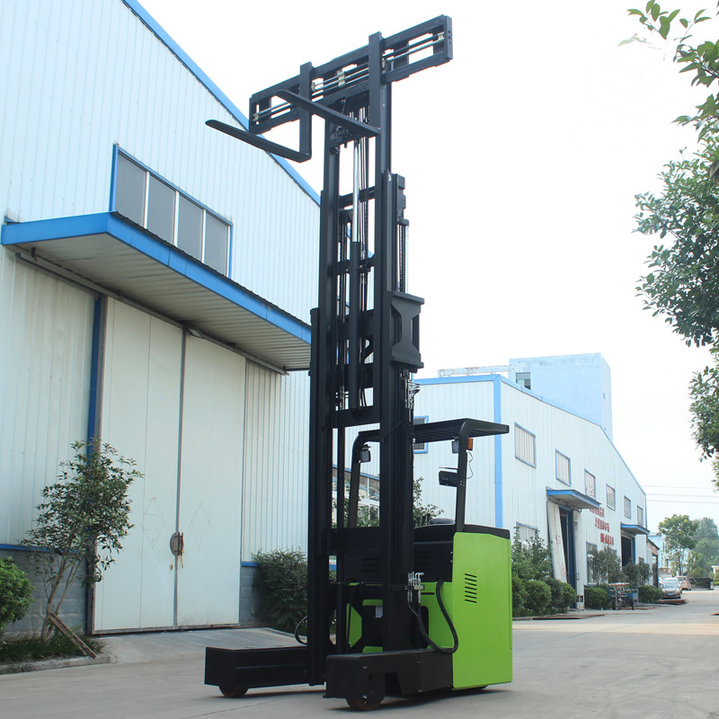 4 Way 2.5ton Multi Directional Electric Reach Forklift Truck with 2 Stage Mast