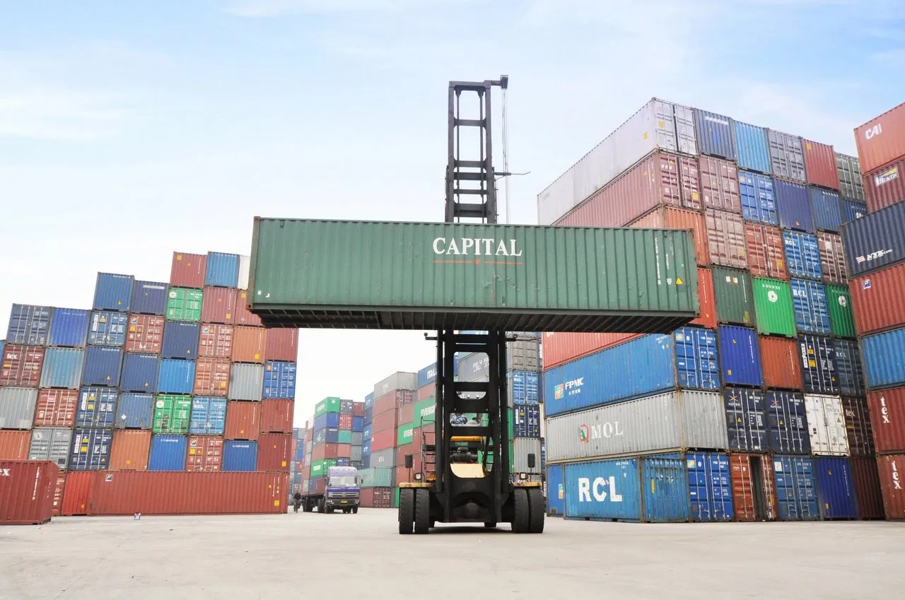 9t Electric Empty Container Handler Sdce90K7e2 for Rwanda