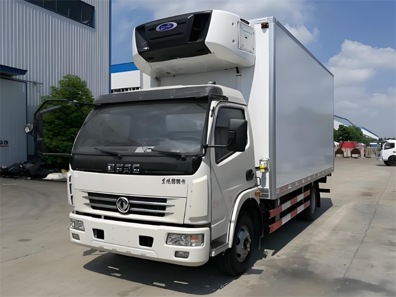 Low Price 6-7 Tons Refrigerated Truck 5.2m Reefer Cooling Van Refrigerator Box Truck for Sale in Ghana