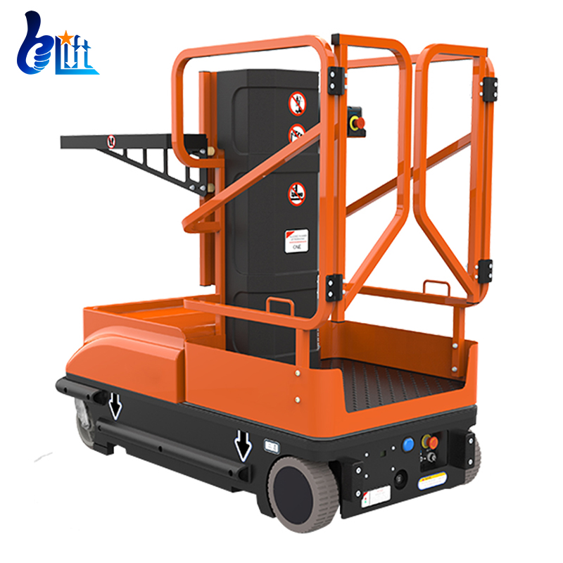 Warehouse CE Certified Portable 5m 6m Aerial Electric Order Picker Platform Lift for Picking Cargos From Shelves