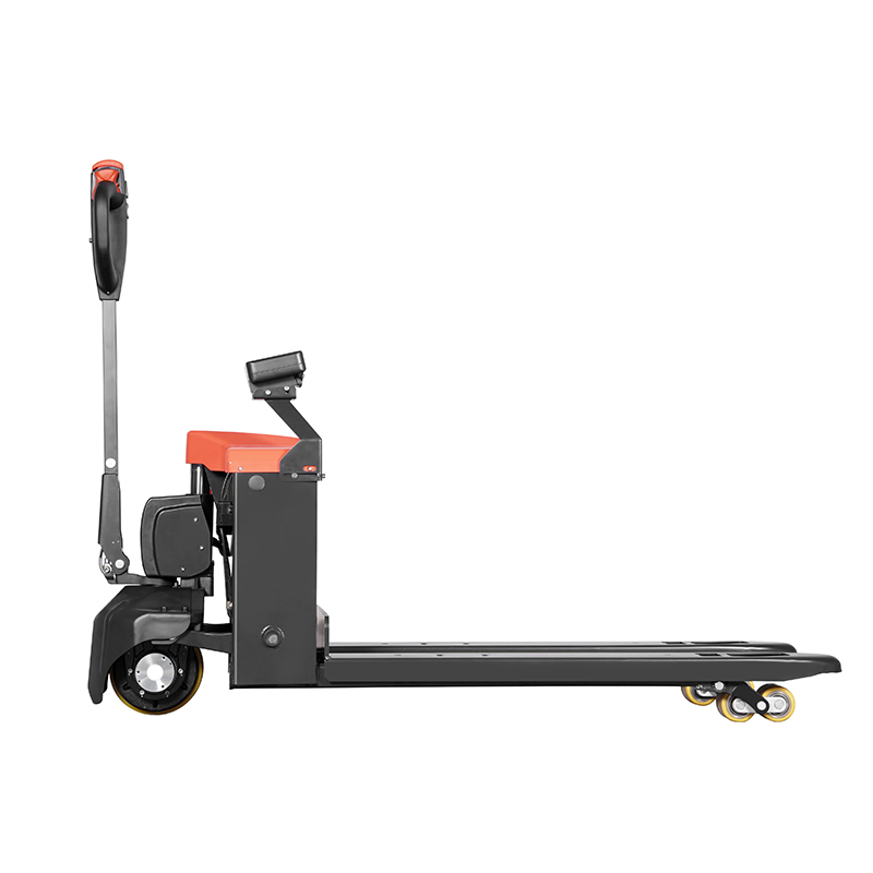 Compact Electric Pallet Jack with Integrated Fork Scale for Efficient Distribution
