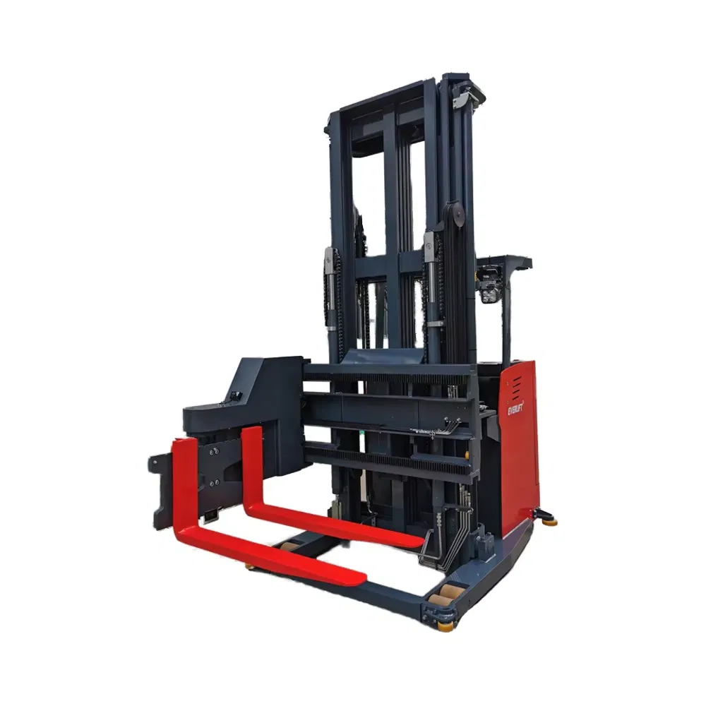 Very Narrow Aisle 3 Way Forklift Electric Stacker Vna Forklift