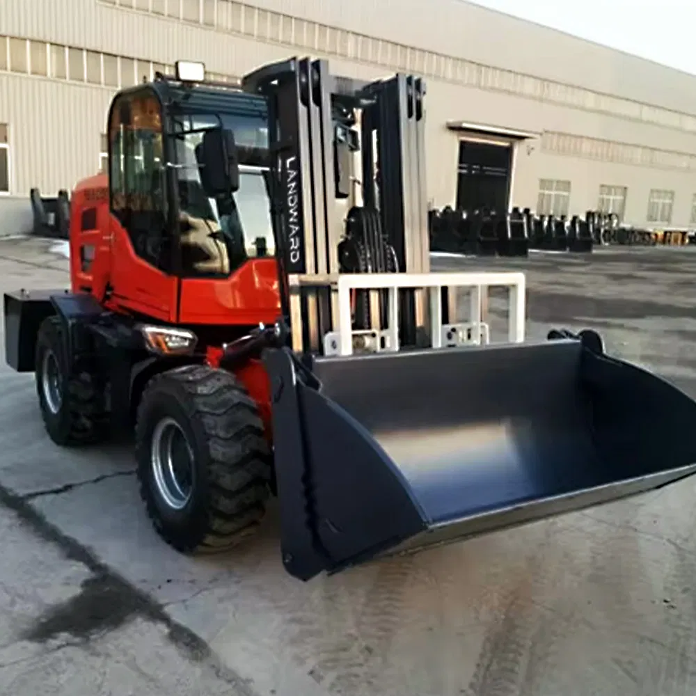 China High Quality Diesel Forklift 3 Ton Support Color Logo Customization Forklift Fast Delivery 4 Ton 5 Ton Outdoor Use New Terrain Rough Terrain Forklift