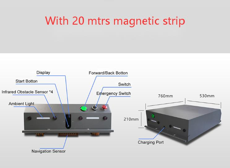 Agv150 Point to Point APP Mini Robot Cheap Transfer Cart Agv Low Price Automated Guided Vehicle
