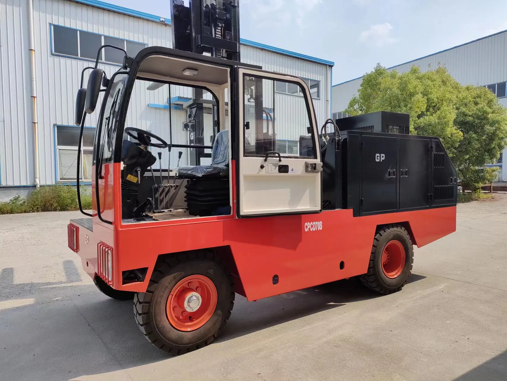 Hot Sale Forklift Japanese Engine7ton 8ton 12t on 10ton Side Loader Diesel Forklift with 3600mm Mast