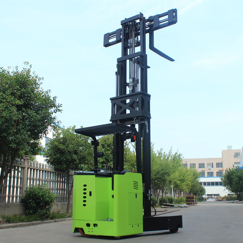 4 Way 2.5ton Multi Directional Electric Reach Forklift Truck with 2 Stage Mast