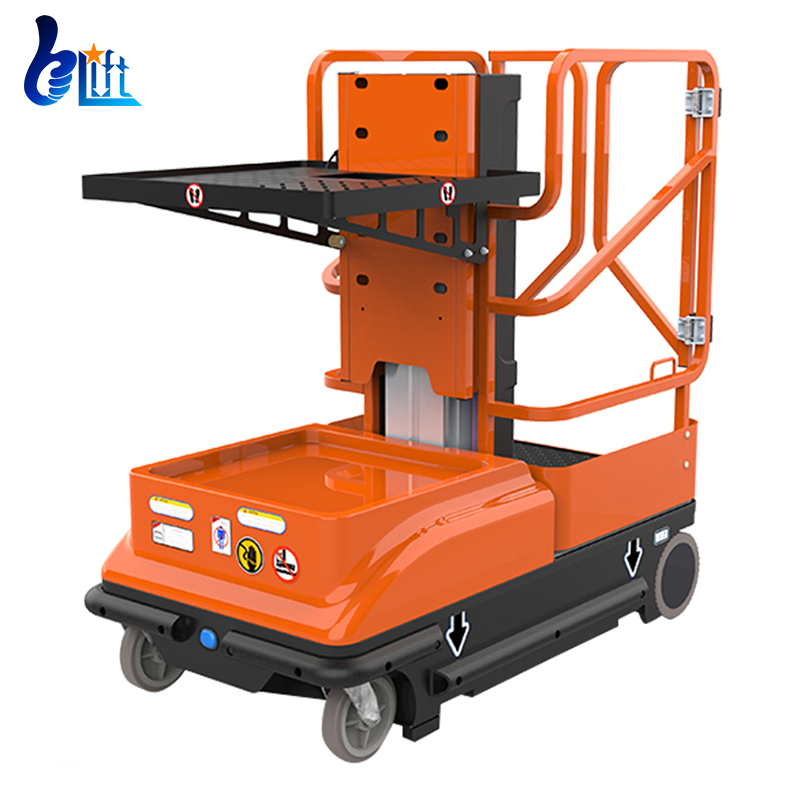 Warehouse CE Certified Portable 5m 6m Aerial Electric Order Picker Platform Lift for Picking Cargos From Shelves