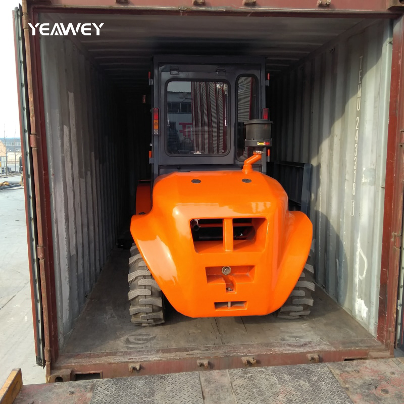 2 Wheel Drive 2.5 Ton 3 Ton Rough Terrain Forklift 2WD Diesel All Terrain Forklift Price