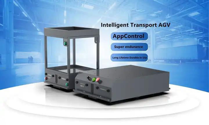 Agv150 Turn and Back Transport Robot OEM 150kg Load Capacity Automated Guided Vehicle
