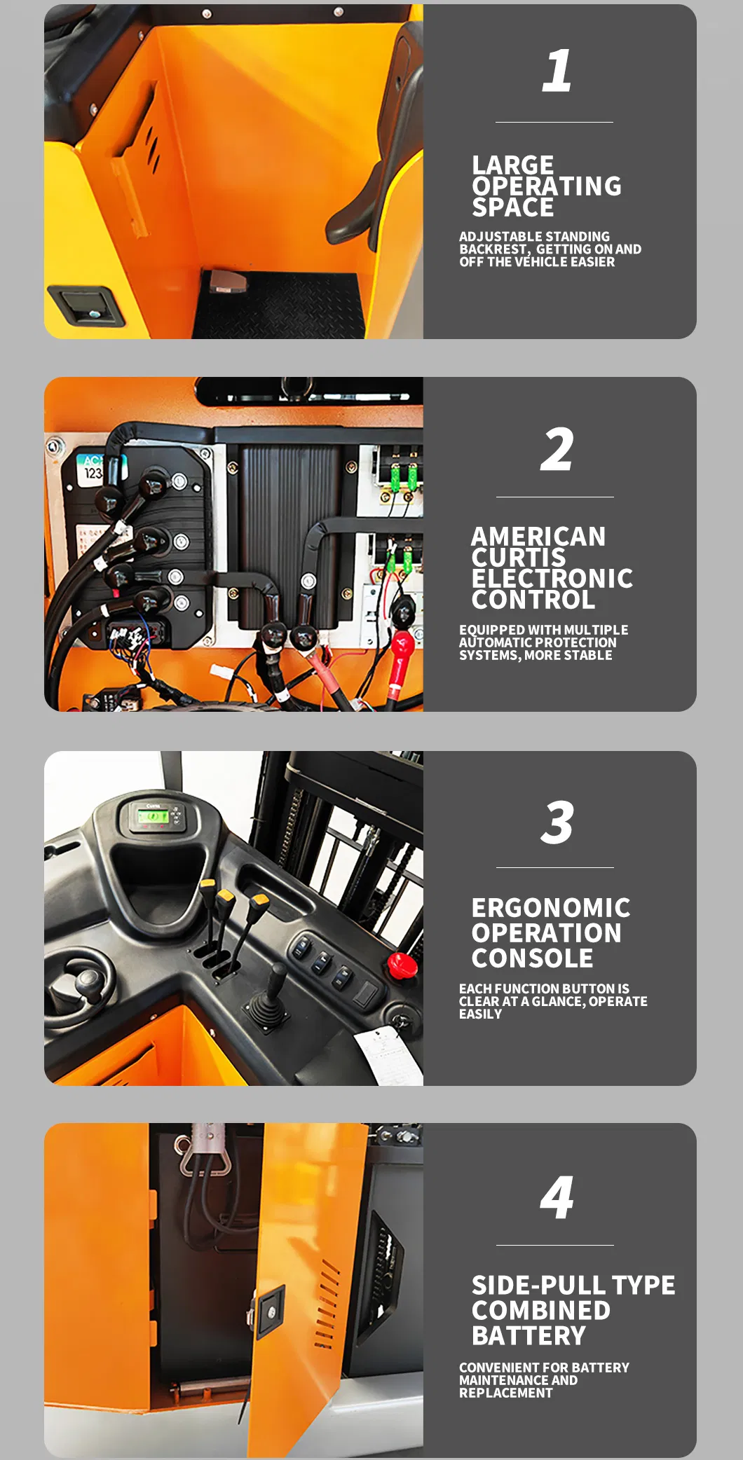 High Lifting Electric Reach Forklift