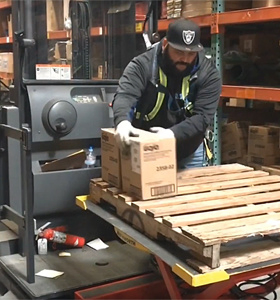 Spring Pallet Positioner Order Picker 2000kg