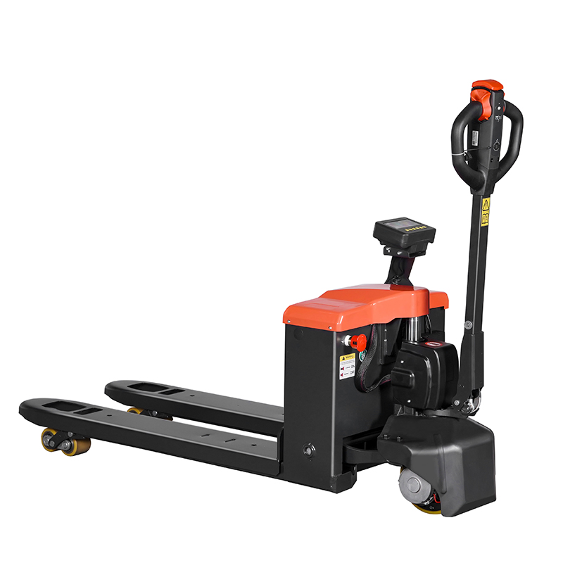 Compact Electric Pallet Jack with Integrated Fork Scale for Efficient Distribution