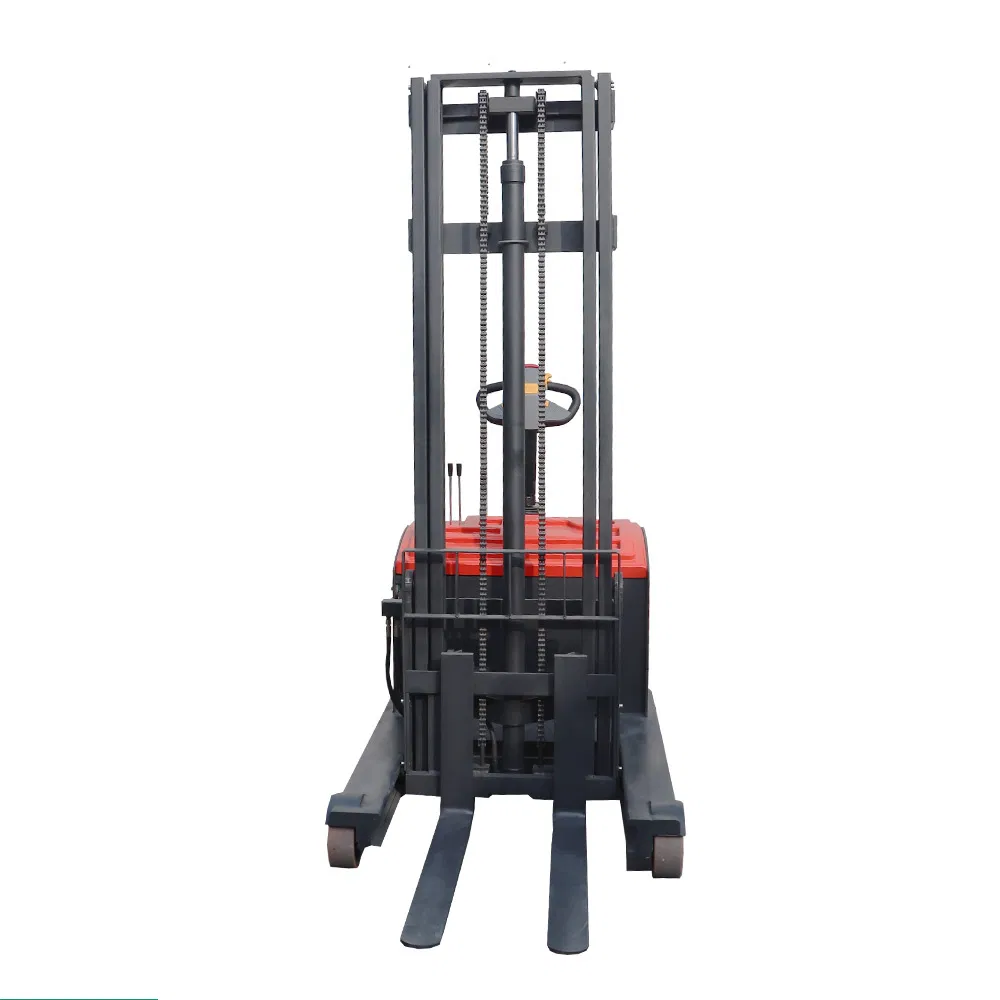 Duplex Mast Triplex Mast 1000kg 1 Ton 1.2 Ton Rider Electric Reach Stacker Price Reach Forklift Reach Truck Electric