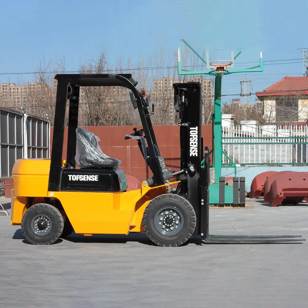 Factory Topsense Mini Forklift Optional Side Loader Forklift 2.5 Ton Diesel Forklift Diesel Forklift for Sale