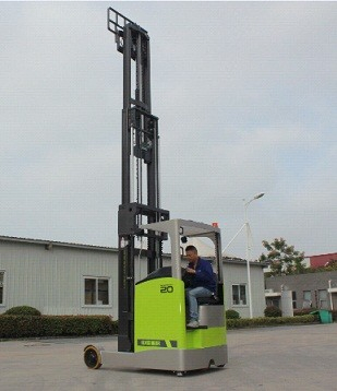 New Seat Multi-Directional Pallet Reach Forklift 1.5 Ton 2ton Full Electric Reach Stacker Truck for Sale